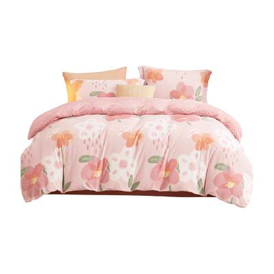 博洋牛奶绒被套豆豆珊瑚绒保暖