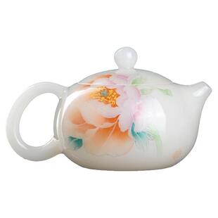妙莲天香苏碧山大师手绘《花开富贵》西施壶高档茶具茶壶收藏送礼