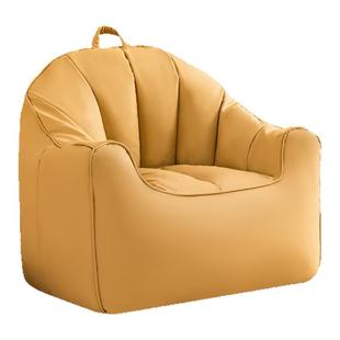 超纤皮懒人沙发单人阳台躺卧小沙发客厅ins宝宝儿童沙发椅阅读角