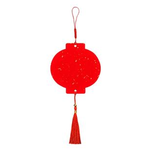 六品堂迷你小福卡挂件手写diy红纸喜庆福字装饰双面万年红空白对联纸专用卡纸春节新年书法红色书签卡片挂饰