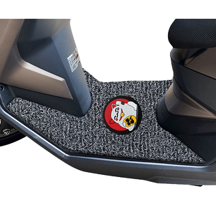 适用于五羊本田NX125新款摩托车防水脚踏垫橡胶丝圈脚垫WH125T-9D