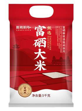 陇间柒月5kg甄选富硒大米