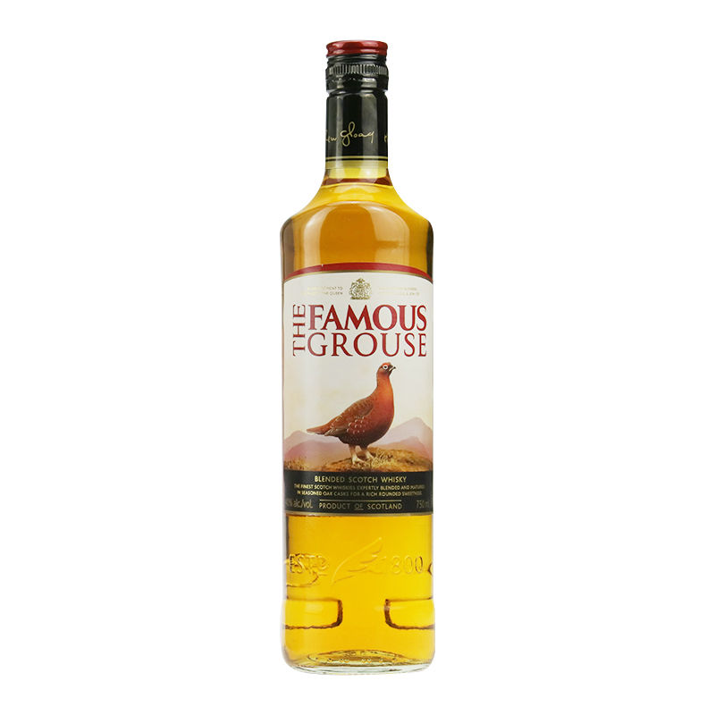 威雀700ml威士忌调配型苏格兰威士忌FAMOUS GROUSE洋原装进口洋酒