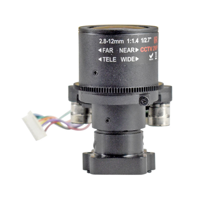 200万IR红外摄像机用的电动变焦镜头2.8-12mm监控1:1.4 1/2.7 2MP