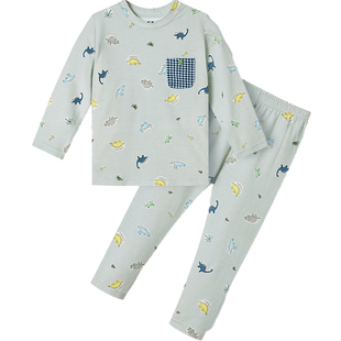 VILOFT男童内衣套装秋薄保暖儿童秋衣秋裤男生衬衣衬裤宝宝家居服