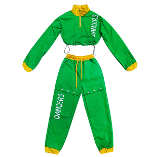 年会hiphop街舞演出服女团套装广场舞健身操比赛表演爵士舞服装