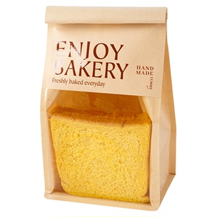 吐司面包包装袋自封土司食品级饼干烘焙牛皮纸打包袋切片麻薯450g