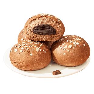 碧翠园巧克力夹心欧包全麦面包无糖精无油减0低脂代餐饱腹零食品