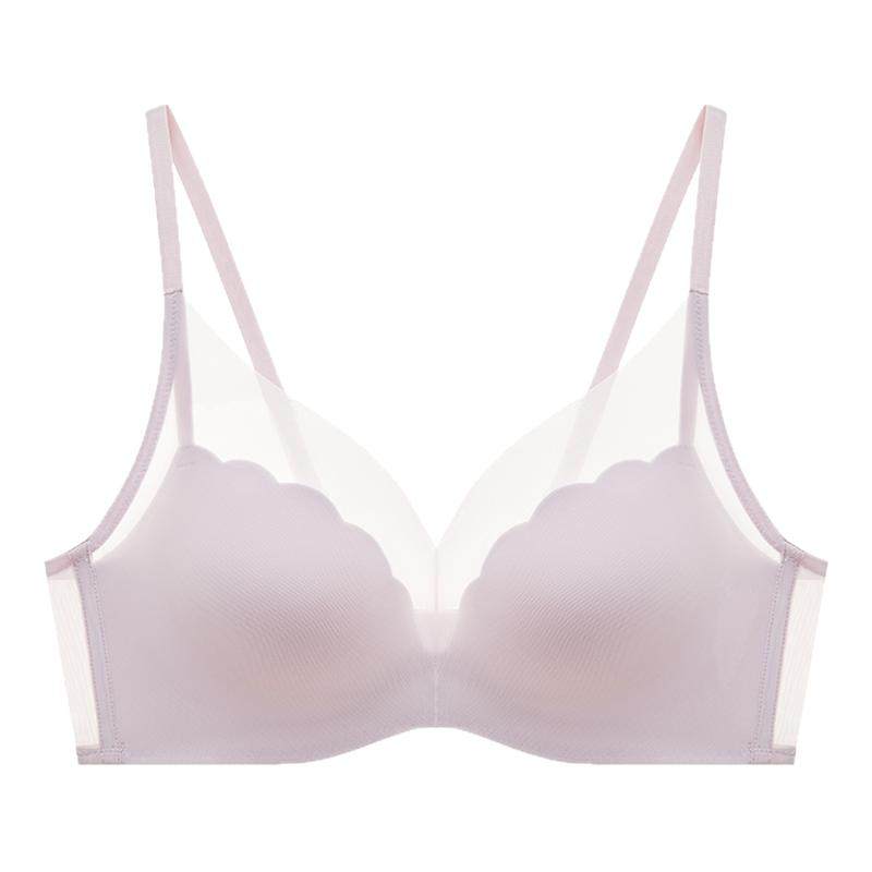 兰卓丽轻纱小花波内衣女小胸显大