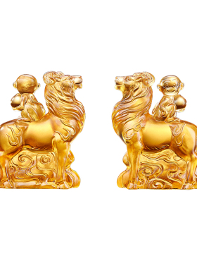 淘运阁白泽封侯琉璃摆件属蛇2026