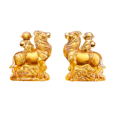 淘运阁白泽封侯琉璃摆件属蛇2026