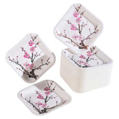 一次性加厚餐盘纸盘创意