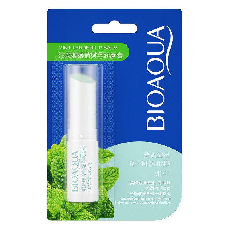 薄荷嫩泽润唇膏保湿补水秋冬护肤品预防干裂滋润学生无色淡化唇纹