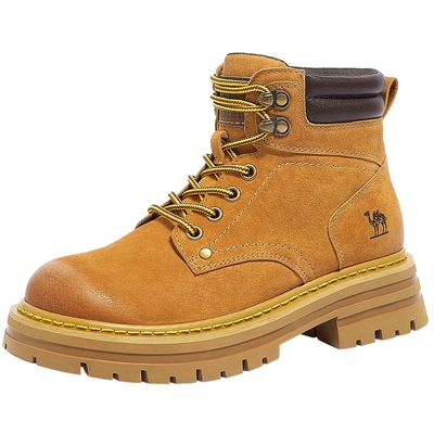 骆驼马丁靴女鞋踢不烂经典大黄靴