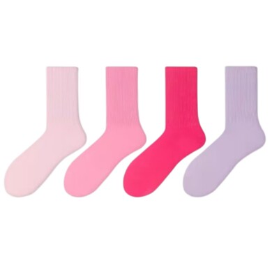 乔捷高筒防臭棉糖果色运动，简约