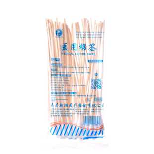 医用棉签无菌单头木棒卫生消毒棉棒医药棉花棒