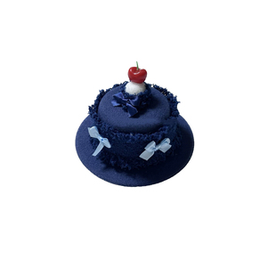 可以点火的小蛋糕生日帽发夹~蜡烛可燃派对帽子牛仔樱桃拍照头饰