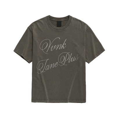 VVNK JANE PLUS2026春季新款烫钻圆领短袖T恤女J610565301B