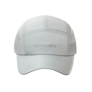 冠戒马拉松运动跑步遮阳超薄吸汗速干棒球帽运动帽休闲太阳帽弯檐