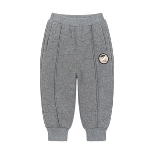 【商场同款】马拉丁童装裤子冬装新款男小童撞色休闲百搭羽绒裤