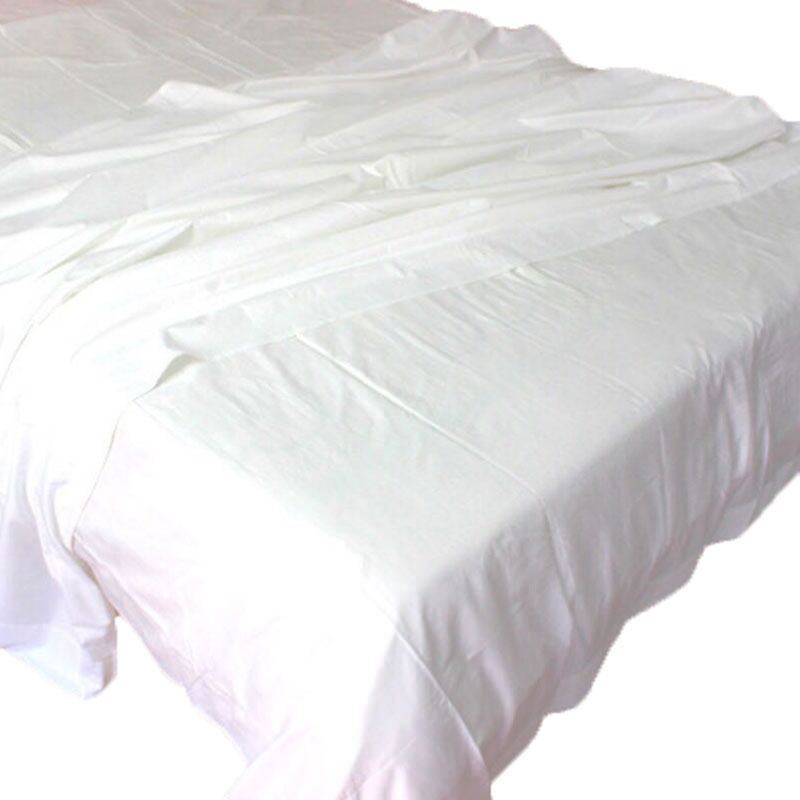 酒店二手纯白床笠宾馆公寓民宿床笠橡皮筋床单纯棉/涤棉纯白床罩