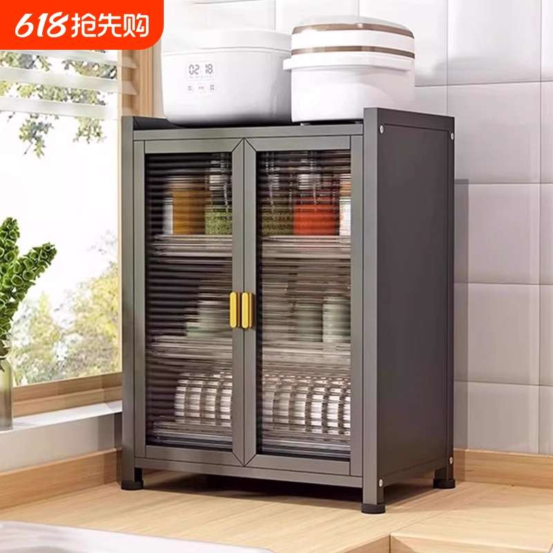 厨房置物架碗碟沥水架收纳架放碗架家用多功能碗柜碗筷收纳盒餐具