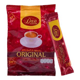 老挝进口Dao刀牌咖啡提神原味特浓意式三合一速溶500g *1袋咖啡粉
