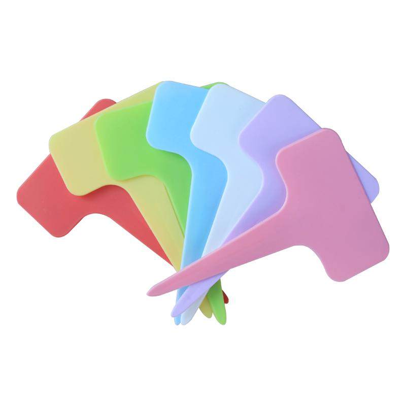 加厚塑料T型花卉牌园艺盆栽小标签插牌多肉标识牌一字标签包邮