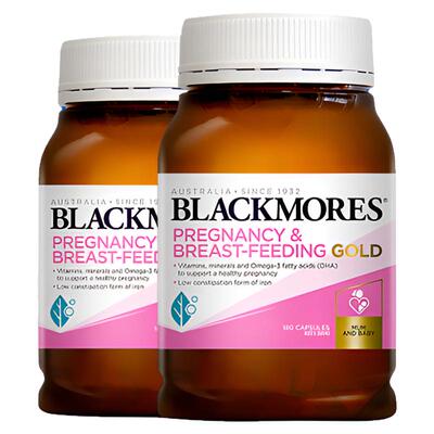 澳佳宝BLACKMORES叶酸dha孕妇用黄金素维生素180粒*2