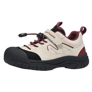 暇步士童鞋男童运动鞋红色休闲鞋春秋新款大童户外轻便防滑跑步鞋