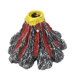 鱼缸火山石造景水族七彩气泡灯假山石头增氧泵气泵吐泡摆件装饰品