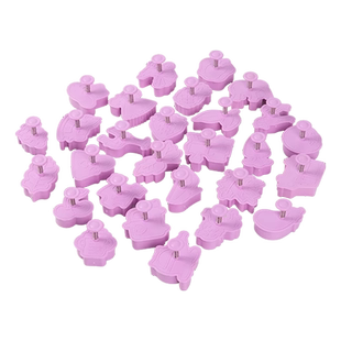 趣陶艺立体弹簧印花模具卡通塑料动物模具按压式儿童陶艺模具套装