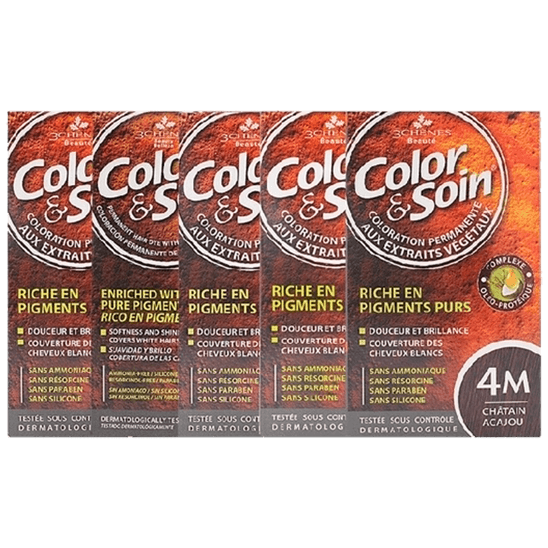 【自营】三橡树植物天然无刺激孕妇自己在家遮白染发膏染发剂亚麻