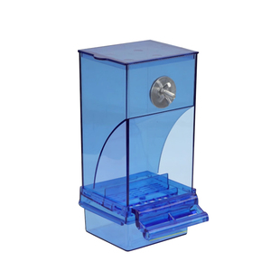 虎皮牡丹鹦鹉喂食器下料器玄凤鸟用外挂食盒喂鸟器防撒食槽鸟用品