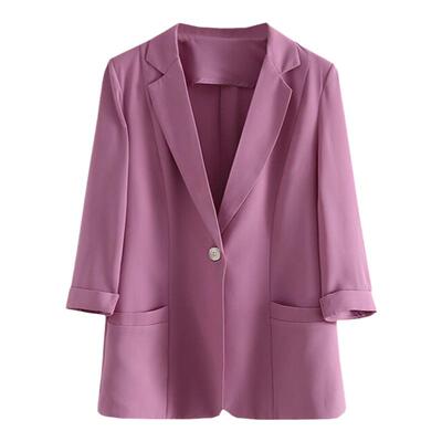 薄款小西装外套女气质防晒西服夏