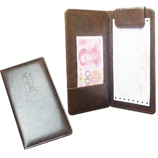 A4会议夹板垫A6小便签夹A5收银点菜账单票据夹买单收银夹餐厅夹板