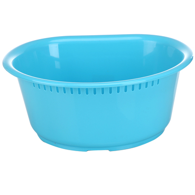 麦宝隆洗菜盆加厚沥水厨房家用塑料洗水果盆子客厅果盘圆形洗菜筐