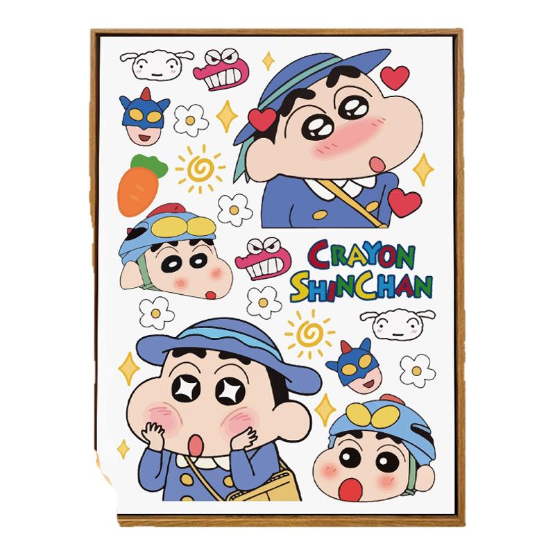 蜡笔小新卡通丙烯画卡通生日画