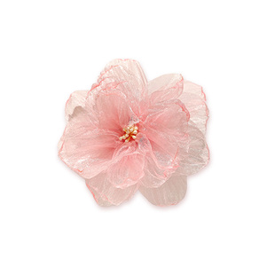 古风头饰女童汉服头花儿童发饰花朵发夹女唐风侧边夹国风夹子发卡