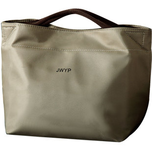 新款日式简约手提便当包防水铝箔饭盒袋上班族学生尼龙轻便饭盒袋