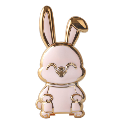 手机扣支架创意卡通可爱兔子支撑架隐形折叠推拉桌面懒人追剧神器