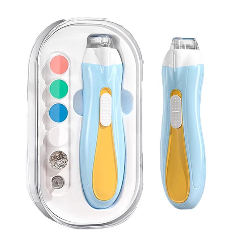 好伊貝電動(dòng)磨甲器嬰兒新生專用指甲打磨器寶寶指甲剪刀安全充電款