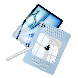 超薄散热仿液态硅胶适用苹果ipadpro11寸高级感透气air876保护壳12.9套10.9寸2026磨砂10.2平板电脑防摔mini7