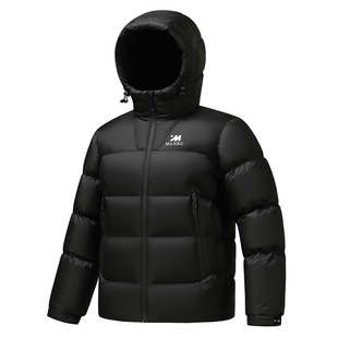 鸭鸭中老年羽绒服男款爸爸装秋冬季新款连帽中年老人男士外套百搭