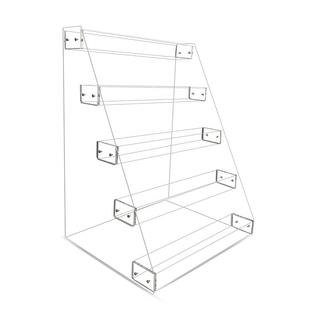 直播间带货架超市阶梯形透明亚克力炫迈益达口香糖展示架产品多层