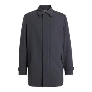 ZEGNA杰尼亚男装海军蓝Trofeo™ Elements 羊毛外套