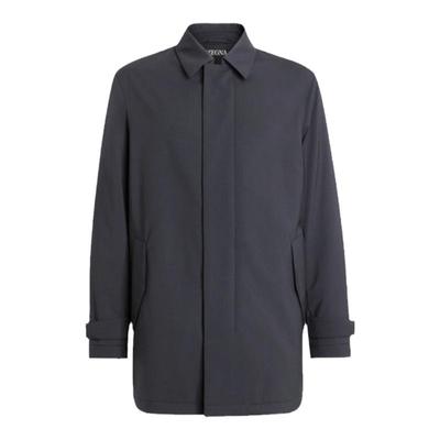 ZEGNA杰尼亚海军蓝夹克外套