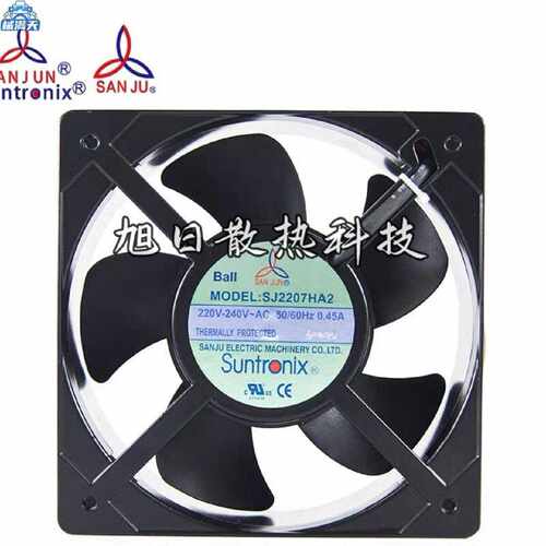 议价SJ2207HA2台湾三巨AC220V风机20572大风量轴流散热风扇适用