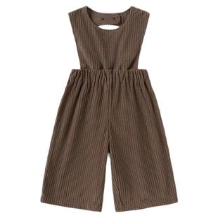 【清仓】babylove宝宝背带裤春秋婴儿连体裤子灯芯绒外出阔腿裤