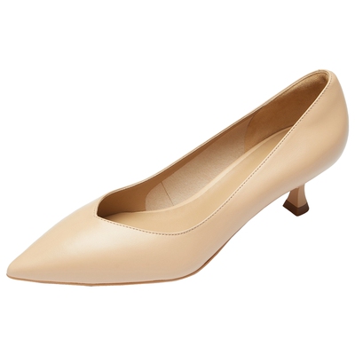 莱尔斯丹通勤舒适细跟尖头单鞋女